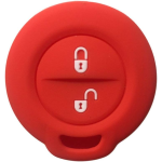 CUSTODIA IN SILICONE ROSSO PER CHIAVE MITSUBISHI DUE TASTI 