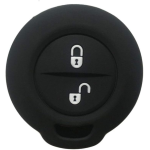 CUSTODIA IN SILICONE NERO PER CHIAVE MITSUBISHI DUE TASTI 