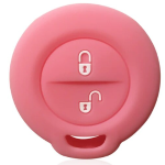 CUSTODIA IN SILICONE ROSA PER CHIAVE MITSUBISHI DUE TASTI 