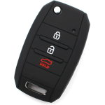 CUSTODIA IN SILICONE NERO PER CHIAVE HYUNDAI TRE TAST C/APERTURA BAULE