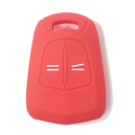 CUSTODIA IN SILICONE ROSSO PER CHIAVE OPEL DUE TASTI ORIZONTALI