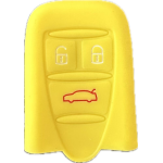 GUSCIO SILICONE GIALLO PER CHIAVE ALFA ROMEO 3 TASTI C/TASTO BAULE