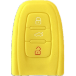 GUSCIO SILICONE GIALLO PER CHIAVE AUDI 3 TASTI C/TASTO BAULE