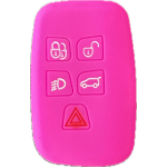 CUSTODIA IN SILICONE FUXIA PER LAND ROVER 5 TASTI