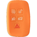 CUSTODIA IN SILICONE ARANCIO PER LAND ROVER 5 TASTI