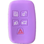 CUSTODIA IN SILICONE VIOLA PER LAND ROVER 5 TASTI