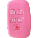 CUSTODIA IN SILICONE ROSA PER LAND ROVER 5 TASTI