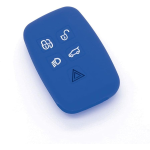 CUSTODIA IN SILICONE BLU PER LAND ROVER 5 TASTI