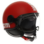 CASCO FGTR CLASSIC MOMO E2206 TAGLIA S CANDY MATT RED/WHITE