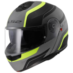 CASCO LS2 FF908 STROBE II MATT BLACK H-V YELLOW TG. XL MODULARE