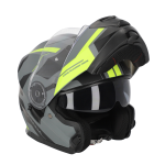 CASCO ACERBIS MODULARE 22-06 SEREL TAGLIA L MATT BLACK YELLOW FLUO