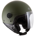 CASCO DEMI-JET TUCANO EL'JETIN 22.06 VERDE AIRBONE OPACO TAGLIA M 