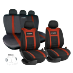 *SERIE FODERINE CSR/HR-V NERO/ROSSO SEDUTA POS INTERA SCHIENALE 3PZ