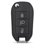 COVER CHIAVE PEUGEOT 3 TASTI C/TASTO ACCENS. FARI RIGA LAT. SULLA LAMA