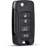 COVER CHIAVE DODGE CHRYSLER 4 TASTI C/REGOL. ASSETTO + APER. BAULE + ACCEN. FARI