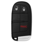 COVER CHIAVE DODGE CHRYSLER 2 TASTI + TASTO ANTIPANICO DORSO LISCIO