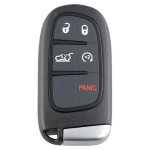 COVER CHIAVE DODGE CHRYSLER 4 TASTI C/REGOL. ASSET. + APER. BAULE + ACCEN. DA REM. + TASTO PANICO