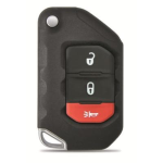 COVER CHIAVE JEEP 2 TASTI LAMA PIATTA + TASTO ALLARME