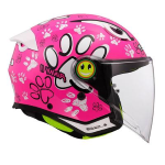 CASCO LS2 OF622 FUNNY II PAWS GLOSS PINK TG. L DEMIJET JUNIOR