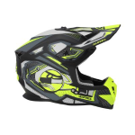 CASCO ACERBIS LINEAR GRAPHIC 22-06 MATT BLACK YELLOW FLUO TAGLIA XS