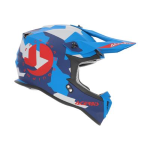 CASCO ACERBIS LINEAR GRAPHIC 22-06 MATT BLUE RED 2 TAGLIA L