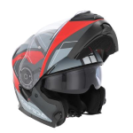 CASCO ACERBIS MODULARE 22-06 SEREL MATT GREY RED TAGLIA S 