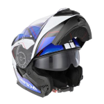 CASCO ACERBIS MODULARE 22-06 SEREL GLOSS BLUE WHITE TAGLIA L 