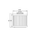 Filtro Olio KAWASAKI/KYMCO DOWNTOWN 125/200/300/350cc (OK566)