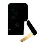 COVER SMART CARD 3 BOTTONI RENAULT MEGANE C/LAMA ANTRACITE