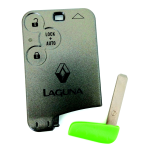 COVER SMART CARD 3 BOTTONI RENAULT MEGANE C/LAMA VERDE