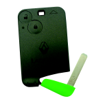 COVER SMART CARD 2 BOTTONI RENAULT MEGANE C/LAMA VERDE