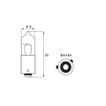 LAMP. H6 12V 6W BAX9s - CONF. DA 10 PZ