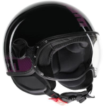 CASCO FGTR CLASSIC MOMO E2206 TAGLIA L STRIPES GLOSS BLACK FUCSIA