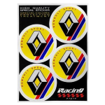 SET 4PZ STEMMA COPPA RUOTA RENAULT  *