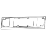 *PORTATARGA PLAST. POS.TIPO '99 - CONF. DA  10 PZ TIPO LEGGERO