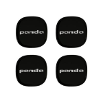 KIT 4PZ STEMMA COPPE RUOTE FIAT PANDA ULTIMO TIPO NERO