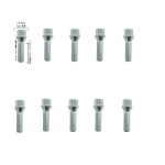 KIT DI 10 BULLONE PER DISTANZIALI CHIAVE DA 17 14X1,25  L. 45 MM 