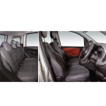SERIE FODERA DIGER PIOMBO PERSONALIZZATA FIAT PANDA '12> 5 POSTI CON  POST. INTERO