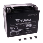 BATTERIA PER MOTO YUASA YTX12 12V 10.5AH 180A DI SPUNTO + SX