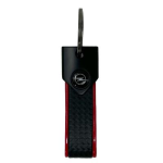 OPEL PORTACHIAVI BAND CARBON ROSSO LOGO NERO