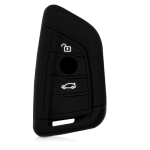 GUSCIO SILICONE NERO PER CHIAVE BMW 3 TASTI C/TASTO BAULE