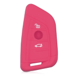 GUSCIO SILICONE ROSA PER CHIAVE BMW 3 TASTI C/TASTO BAULE