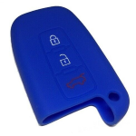 GUSCIO SILICONE BLU PER CHIAVE HYUNDAI 3 TASTI C/TASTO BAULE