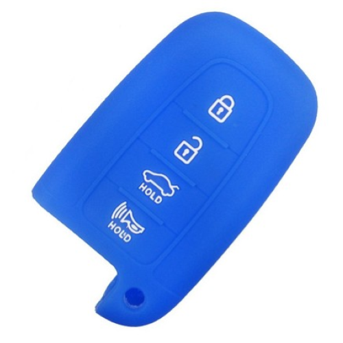 GUSCIO SILICONE BLU CHIAVE HYUNDAI 3 TASTI C/T BAGALIAIO+ALLARME