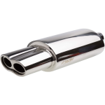 <MARMITTA UNIV.DOUBLE THUNDER 2 USCITE ROTONDO INOX D.60 L.590mm ESR109