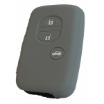 GUSCIO SILICONE ANTRACITE PER CHIAVE TOYOTA 3 TASTI C/TASTO BAULE