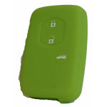 GUSCIO SILICONE VERDE PER CHIAVE TOYOTA 3 TASTI C/TASTO BAULE