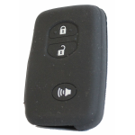 GUSCIO SILICONE NERO PER CHIAVE TOYOTA 3 TASTI C/TASTO ALLARME