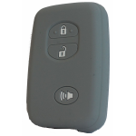 GUSCIO SILICONE GRIGIO PER CHIAVE TOYOTA 3 TASTI C/TASTO ALLARME