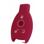 GUSCIO SILICONE ROSSO PER CHIAVE MERCEDES/SMART 3 TASTI C/TASTO BAULE